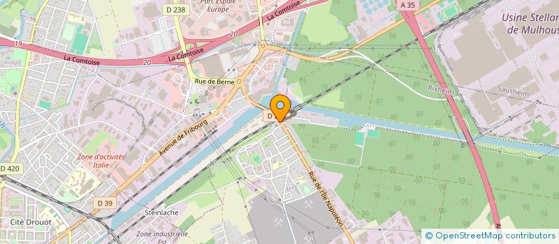 localisation de l'entreprise ASSOCIATION DU FOYER PAROISSIAL N.D.I.C.  RIXHEIM