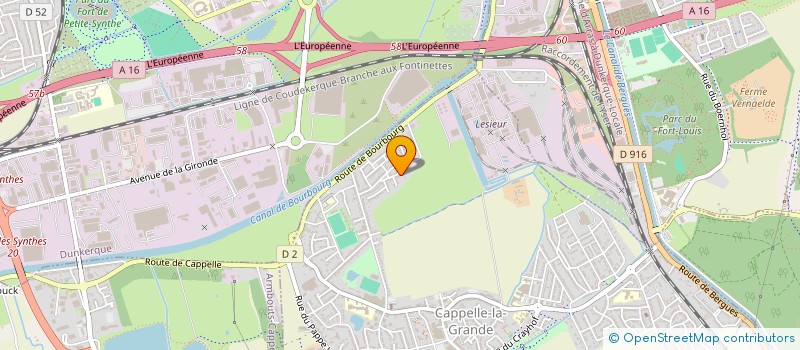 localisation de l'entreprise ASSOCIATION DU GEANT ROGE LE DOCKER  CAPPELLE-LA-GRANDE