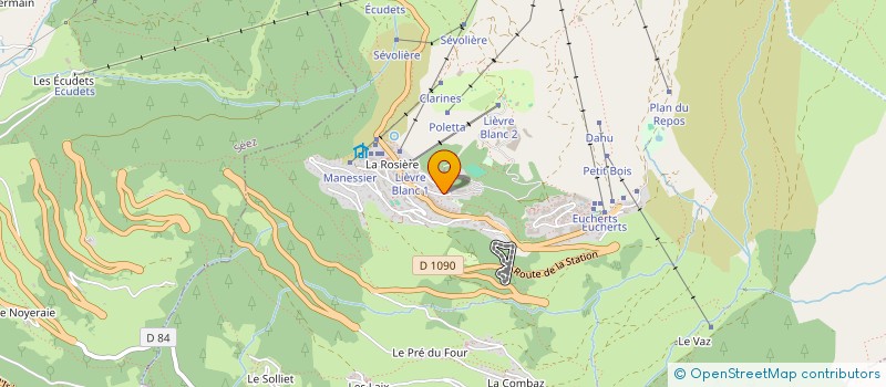 localisation de l'entreprise ASSOCIATION DU GOLF DES ARCS ET DE BOURG ST MAURICE à BOURG-SAINT-MAURICE