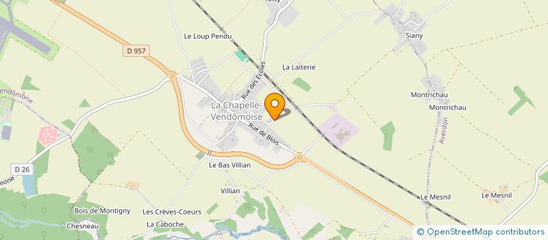 localisation de l'entreprise ASSOCIATION DU GROUPE CAPS+  LA CHAPELLE-VENDOMOISE