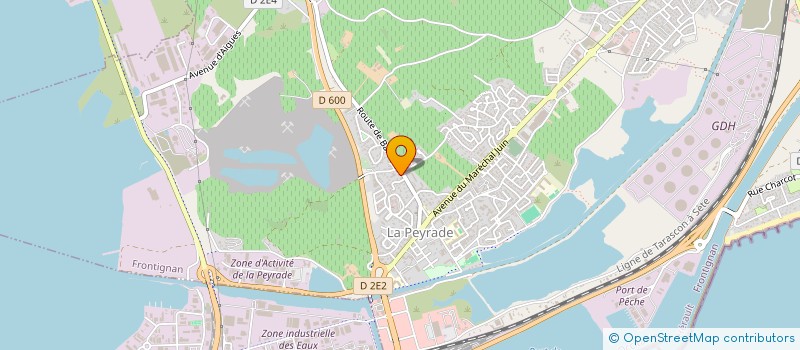 localisation de l'entreprise ASSOCIATION DU GROUPE LAFARGE à FRONTIGNAN