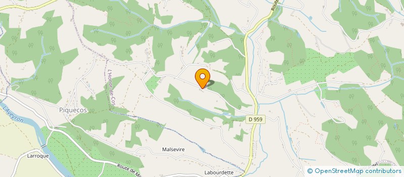 localisation de l'entreprise ASSOCIATION DU HAMEAU DE BELPECH  L'HONOR-DE-COS