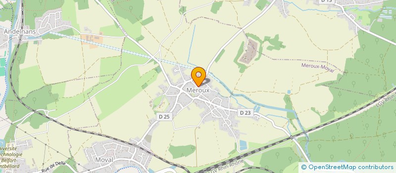 localisation de l'entreprise ASSOCIATION DU HAMEAU DE FROIDEVAL à DANJOUTIN