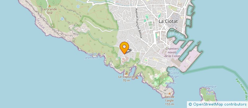 localisation de l'entreprise ASSOCIATION DU HAMEAU DE LA GARDE  LA CIOTAT