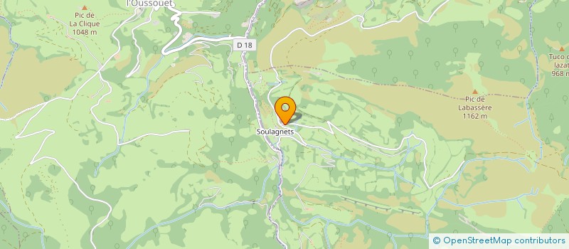 localisation de l'entreprise ASSOCIATION DU HAMEAU DE SOULAGNETS  BAGNERES-DE-BIGORRE