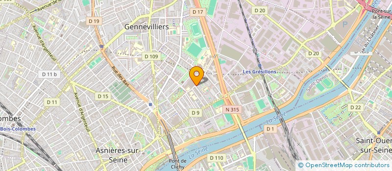 localisation de l'entreprise ASSOCIATION DU JARDIN DES MATHEMATIQUES à GENNEVILLIERS