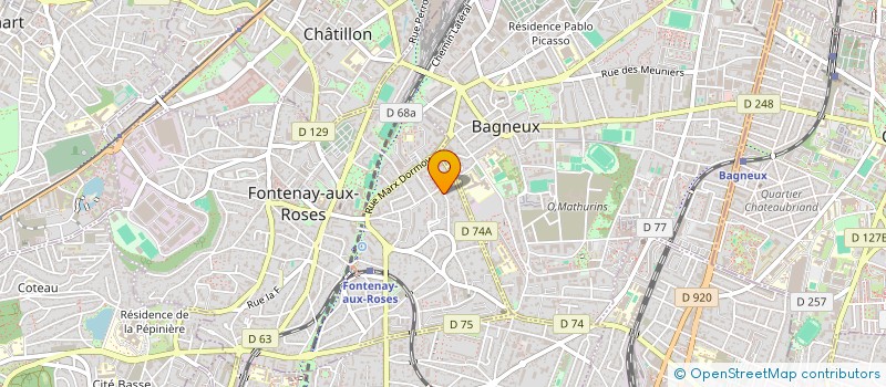 localisation de l'entreprise ASSOCIATION DU JAZZ BAND'ART à FONTENAY-AUX-ROSES