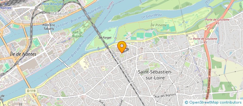 localisation de l'entreprise ASSOCIATION DU LITTLE THEATRE  SAINT-SEBASTIEN-SUR-LOIRE