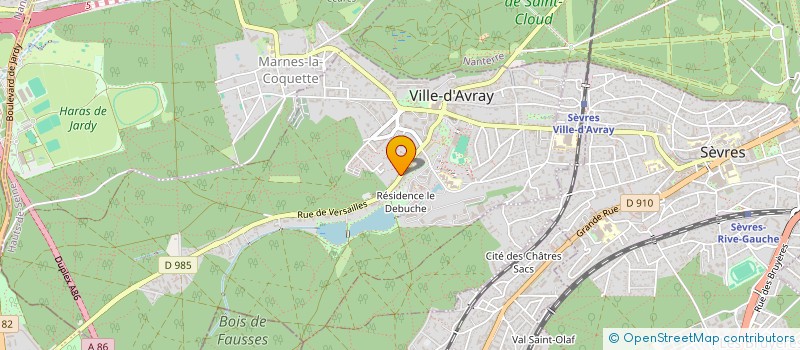 localisation de l'entreprise ASSOCIATION DU LOGEMENT POUR VILLE D'AVRAY à VILLE-D'AVRAY