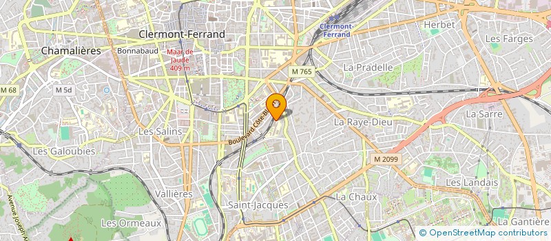 localisation de l'entreprise ASSOCIATION DU MAGISTERE DE DEVELOPPEMENT (AMADE)  CLERMONT-FERRAND