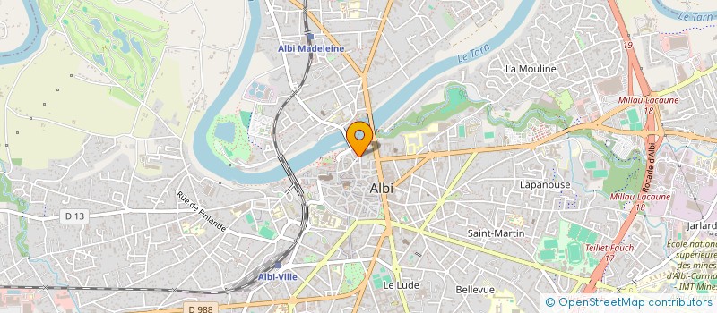 localisation de l'entreprise ASSOCIATION DU MARCHE COUVERT D'ALBI à ALBI