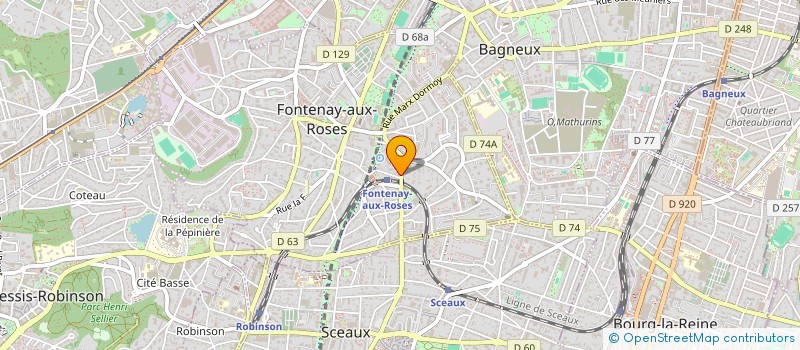 localisation de l'entreprise ASSOCIATION DU MARCHE DE FONTENAY AUX ROSES à FONTENAY-AUX-ROSES