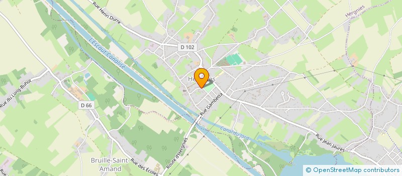 localisation de l'entreprise ASSOCIATION DU MARCHE DE L'OSON  HERGNIES