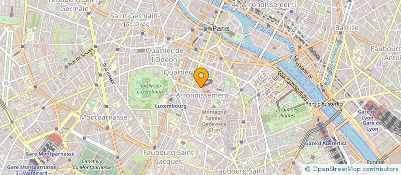 localisation de l'entreprise ASSOCIATION DU MASTER 1 DROIT PUBLIC GENERAL DE L'UNIVERSITE PARIS 1 PANTHEON-SORBONNE (AMDGP)  PARIS