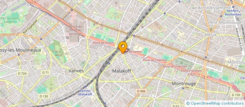 localisation de l'entreprise ASSOCIATION DU MASTER DROIT PUBLIC DES AFFAIRES ET DE LA REGULATION  MALAKOFF