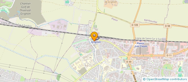 localisation de l'entreprise ASSOCIATION DU MINISTERE DE L EVANGILE à PLAISIR