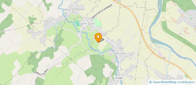 localisation de l'entreprise ASSOCIATION DU MOULIN D'ARABAIG  GERONCE