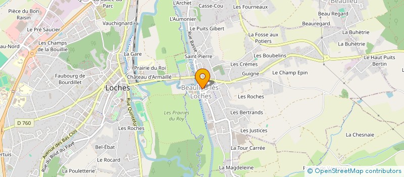 localisation de l'entreprise ASSOCIATION DU MOULIN DES MECANICIENS ET DU PATRIMOINE DE BEAULIEU-LES-LOCHES à BEAULIEU-LES-LOCHES