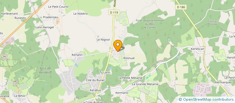 localisation de l'entreprise ASSOCIATION DU MUSEE DE LA CHOUANNERIE  PLOUHARNEL