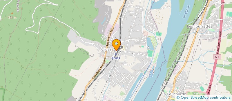 localisation de l'entreprise ASSOCIATION DU MUSEE DEPARTEMENTAL DES SPORTS DE CRUAS  CRUAS