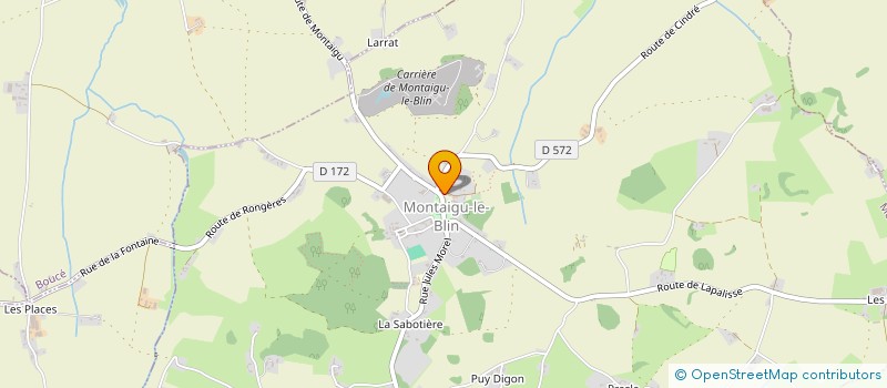 localisation de l'entreprise ASSOCIATION DU MUSEE RURAL MONTACUTAIN (TUREAUX ET FORTERRE)  MONTAIGU-LE-BLIN