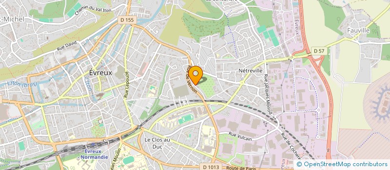 localisation de l'entreprise ASSOCIATION DU NIGERIANS DE L'EURE  EVREUX