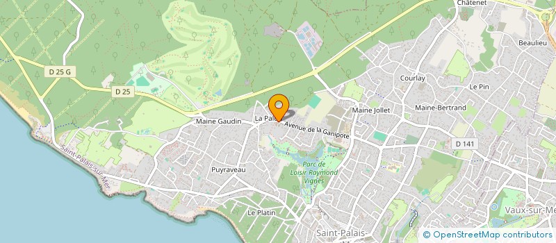 localisation de l'entreprise ASSOCIATION DU PALAIS D'OR  SAINT-PALAIS-SUR-MER