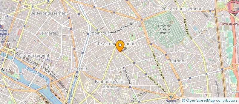 localisation de l'entreprise ASSOCIATION DU PARITARISME GEOMETRES TOPOGRAPHES PHOTOGRAMMETRE à PARIS