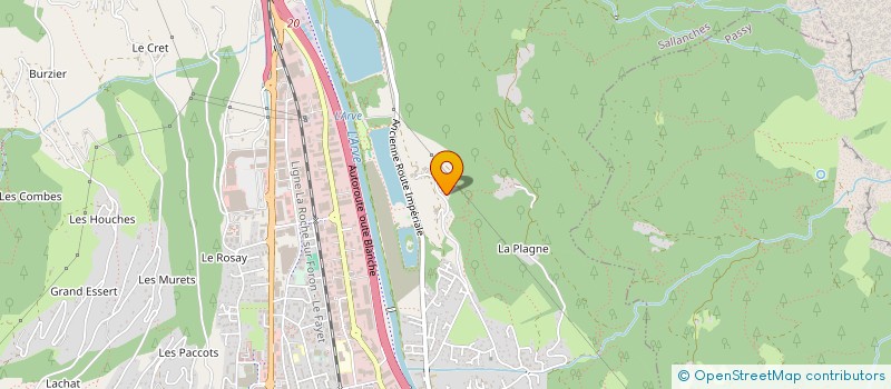 localisation de l'entreprise ASSOCIATION DU PATRIMOINE AGRICOLE DE LA PORTE DU MONT-BLANC  SALLANCHES