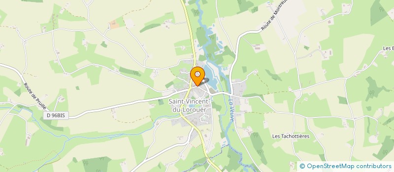 localisation de l'entreprise ASSOCIATION DU PATRIMOINE DE LOROUER-PAYS DE LUCE  SAINT-VINCENT-DU-LOROUER