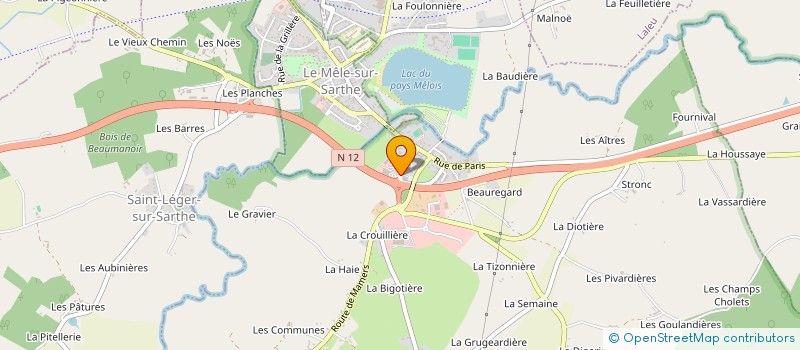 localisation de l'entreprise ASSOCIATION DU PATRIMOINE DES SAPEURS-POMPIERS DE L'ORNE à SAINT-JULIEN-SUR-SARTHE