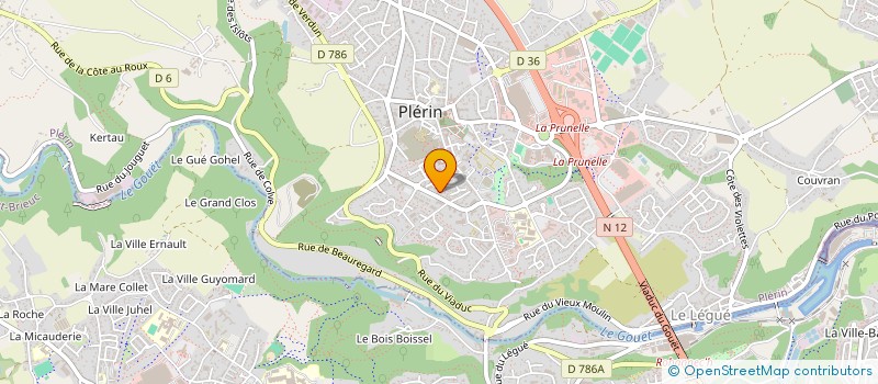localisation de l'entreprise ASSOCIATION DU PAYS BRIOCHIN DE SAUVETAGE ET DE SECOURISME à SAINT-BRIEUC