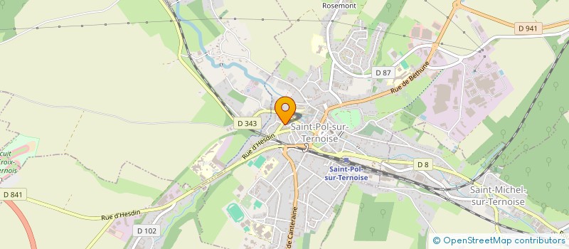 localisation de l'entreprise ASSOCIATION DU PAYS DU TERNOIS à ST-POL-SUR-TERNOISE
