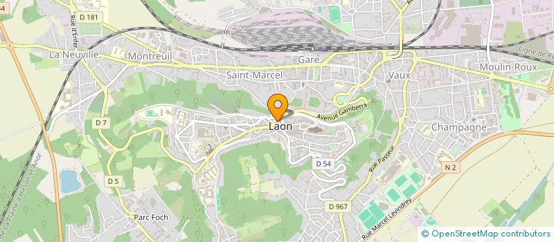 localisation de l'entreprise ASSOCIATION DU PAYS LAONNOIS à LAON