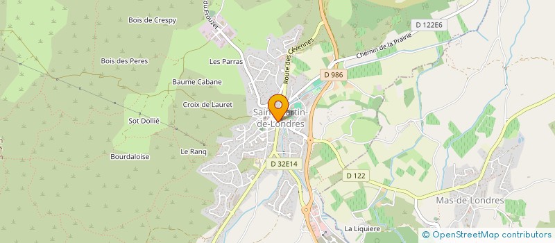 localisation de l'entreprise ASSOCIATION DU PAYS PIC SAINT-LOUP - HAUTE VALLEE DE L'HERAULT. à SAINT-MARTIN-DE-LONDRES