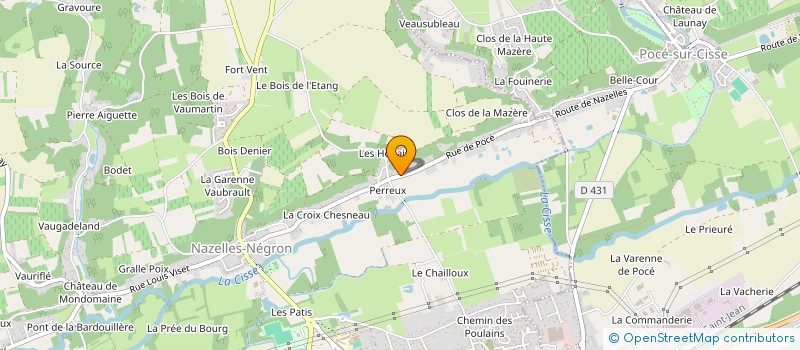 localisation de l'entreprise ASSOCIATION DU PERREUX à NAZELLES-NEGRON