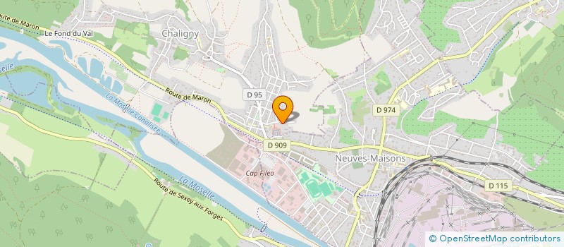 localisation de l'entreprise ASSOCIATION DU PERSONNEL  CHALIGNY