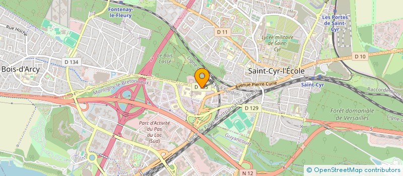 localisation de l'entreprise ASSOCIATION DU PERSONNEL DE L INSTITUT AERO TECHNIQUE à SAINT-CYR-L'ECOLE