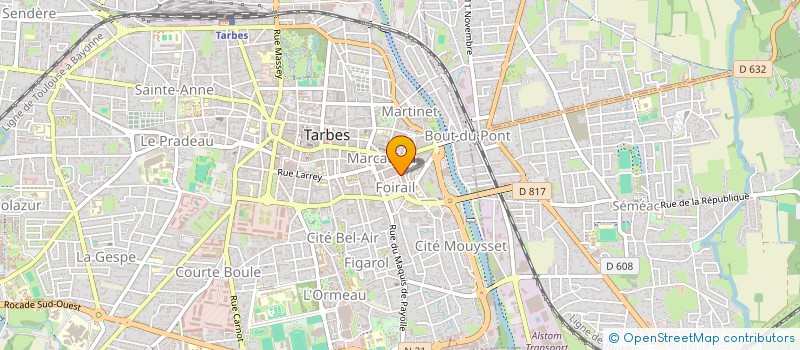 localisation de l'entreprise ASSOCIATION DU PERSONNEL DE LA CHAMBRE D'AGRICULTURE DES HAUTES-PYRENEES  TARBES