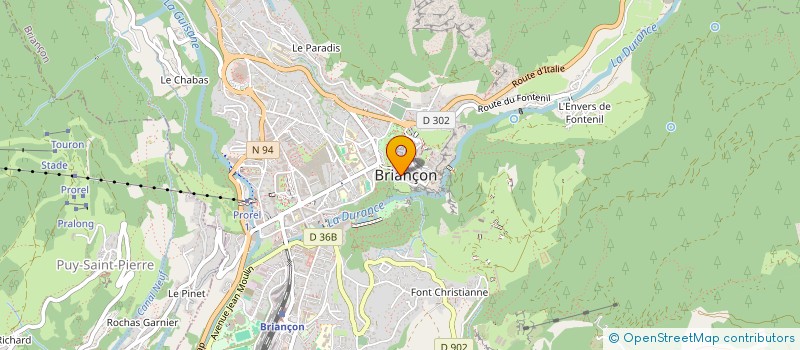 localisation de l'entreprise ASSOCIATION DU PERSONNEL DE LA COMMUNAUTE DES COMMUNES DU BRIANCONNAIS  BRIANCON