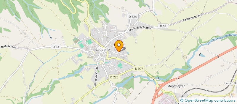 localisation de l'entreprise ASSOCIATION DU PERSONNEL DE LA FONTANELLE  NAUCELLE