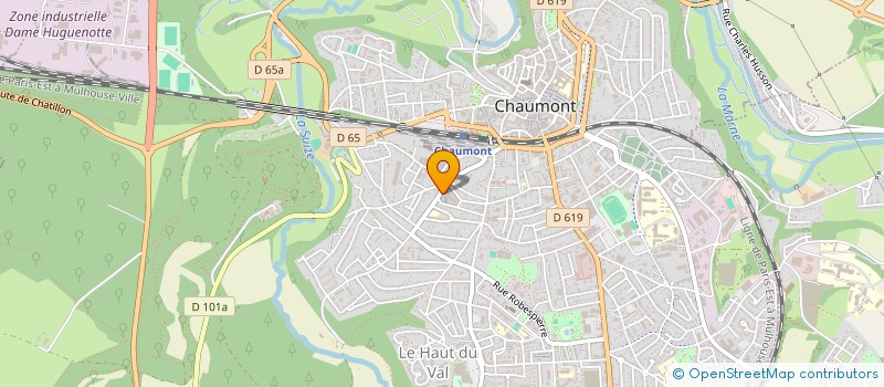 localisation de l'entreprise ASSOCIATION DU PERSONNEL DE LA MAISON D'ARRET DE CHAUMONT  CHAUMONT