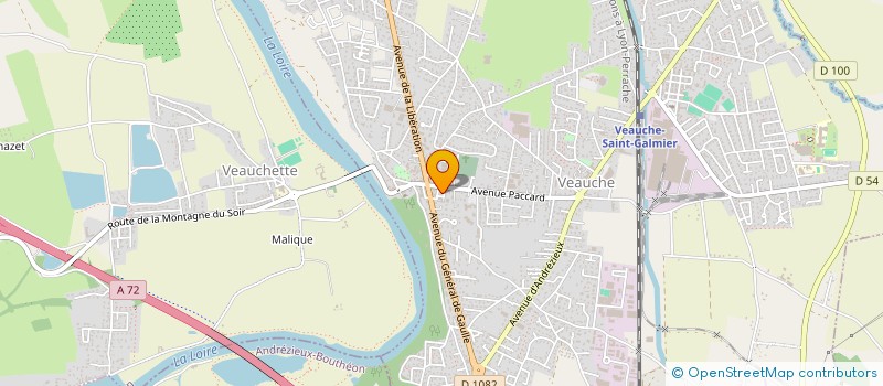 localisation de l'entreprise ASSOCIATION DU PERSONNEL DE LA VILLE DE VEAUCHE  VEAUCHE