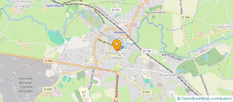 localisation de l'entreprise ASSOCIATION DU PERSONNEL DES JURIDICTIONS AVESNOISES (APJA)  AVESNES-SUR-HELPE