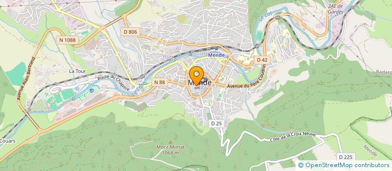 localisation de l'entreprise ASSOCIATION DU PERSONNEL DES SERVICES DU DEPARTEMENT DE LA LOZERE à MENDE