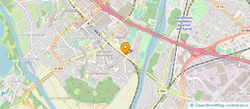 localisation de l'entreprise ASSOCIATION DU PERSONNEL DU S.P.I.P 95  PONTOISE