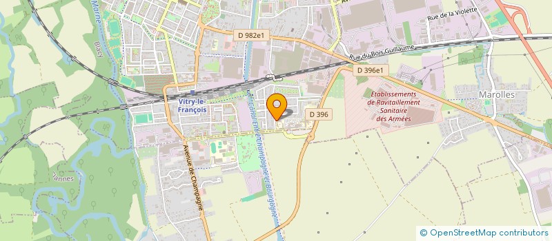 localisation de l'entreprise ASSOCIATION DU PERSONNEL DU SERVICE GYNECOLOGIE OBSTETRIQUE  VITRY-LE-FRANCOIS