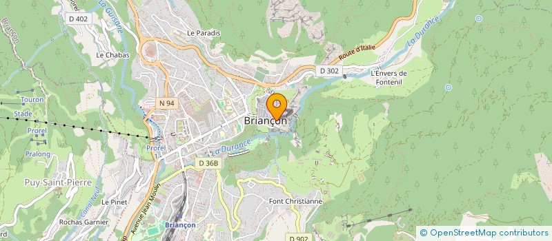 localisation de l'entreprise ASSOCIATION DU PERSONNEL MUNICIPAL DE LA VILLE DE BRIANCON  BRIANCON