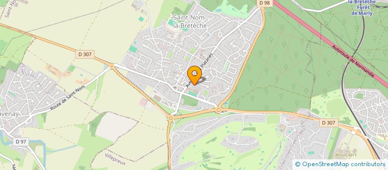 localisation de l'entreprise ASSOCIATION DU POLE DE SANTE DE SAINT NOM LA BRETECHE  SAINT-NOM-LA-BRETECHE