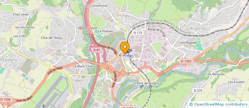 localisation de l'entreprise ASSOCIATION DU POLE ECOLOGIQUE DU BASSIN ANNECIEN  ANNECY